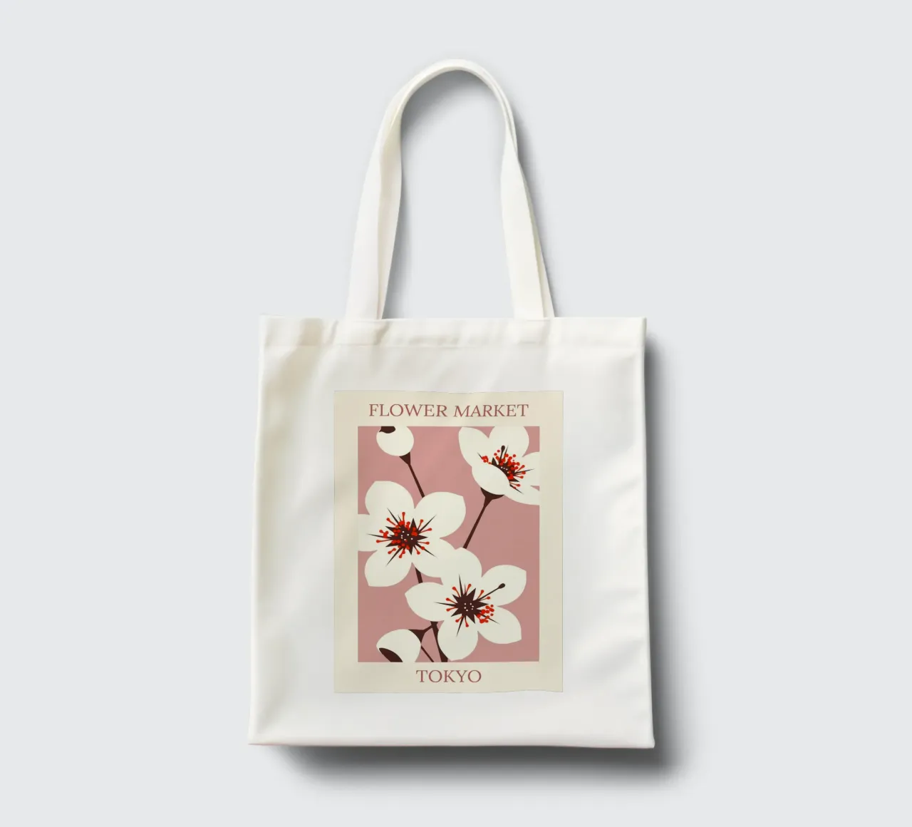 Mercato dei fiori di Tokyo II borsa in juta da HicksShop