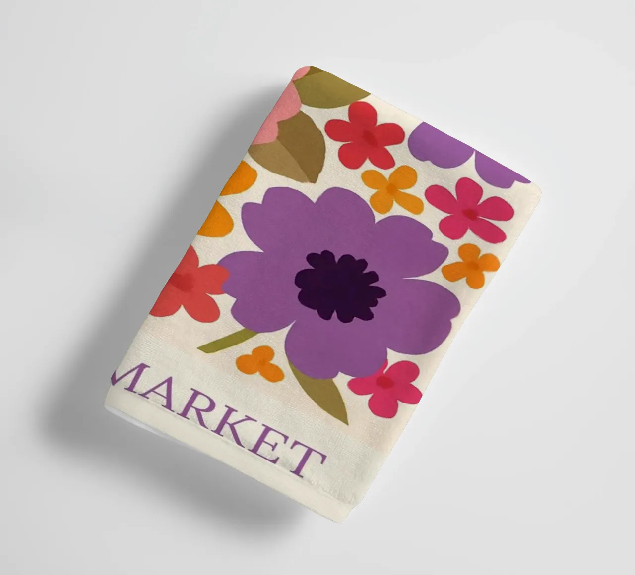 Barcellona II mercato dei fiori asciugamano da bagno da HicksShop