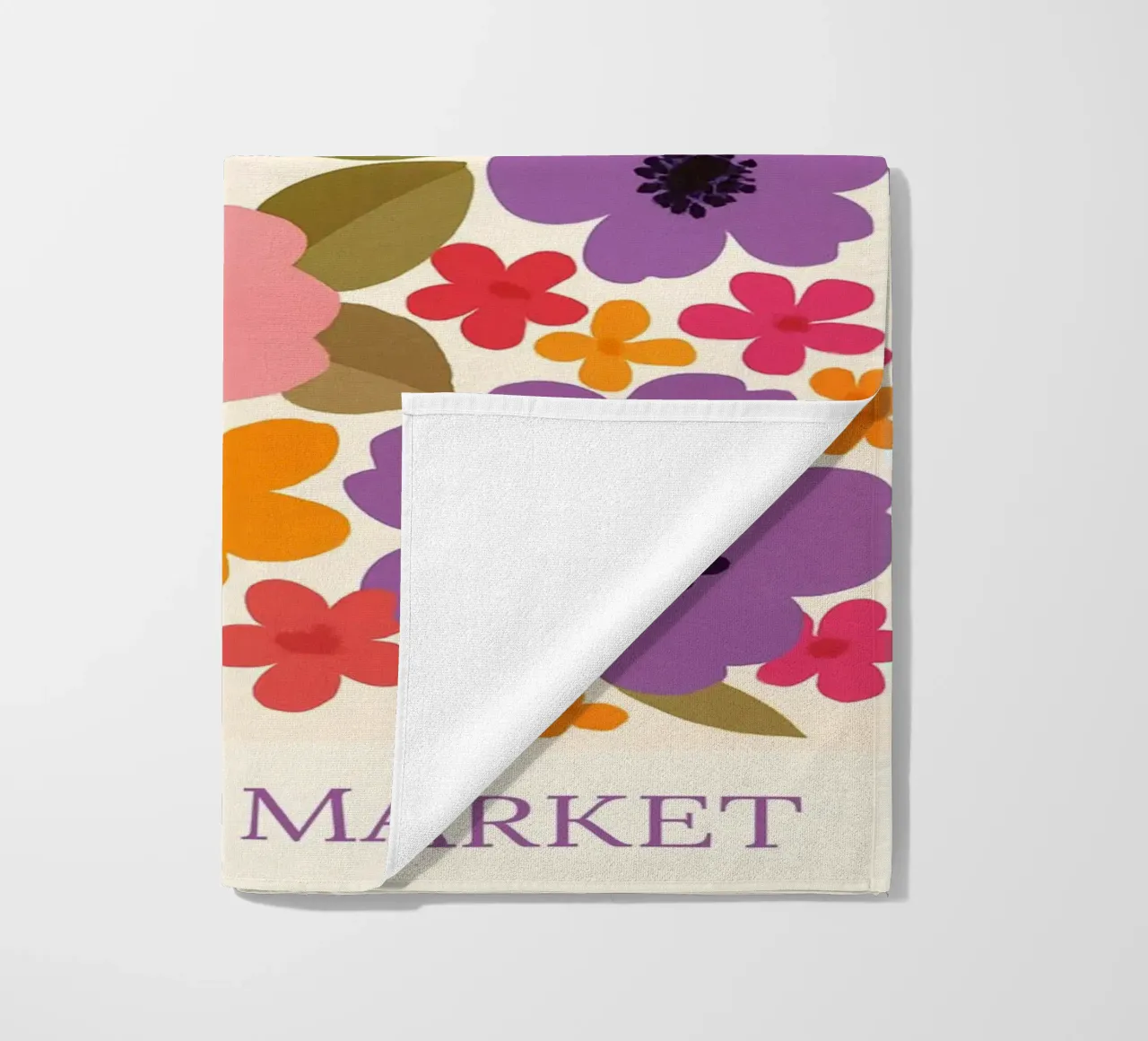 Barcellona II mercato dei fiori telo mare da HicksShop