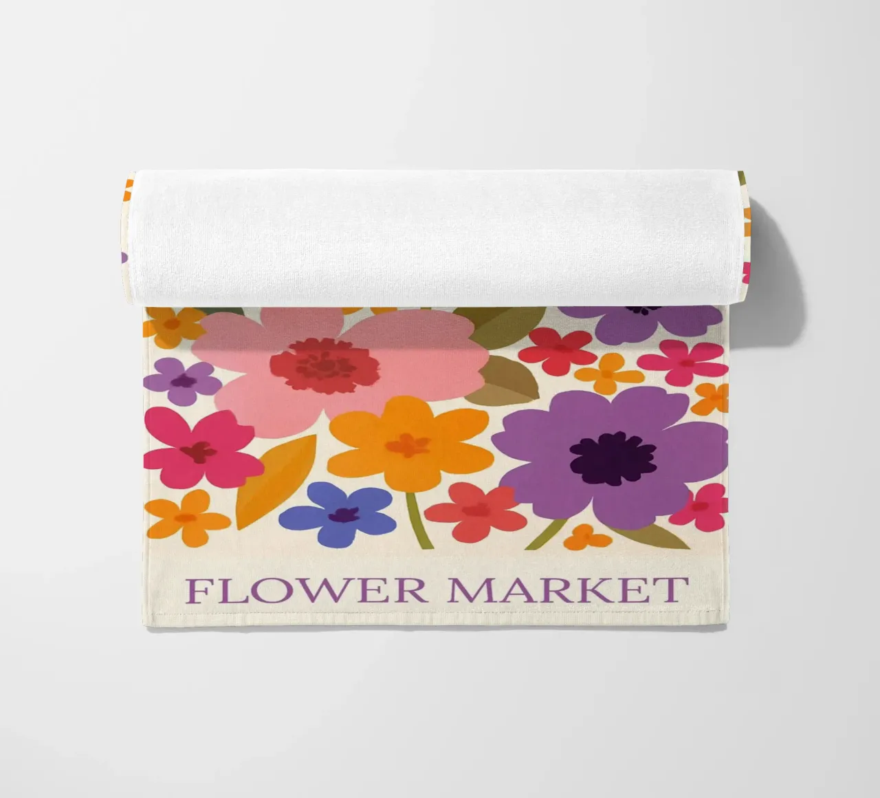 Barcellona II mercato dei fiori telo mare da HicksShop