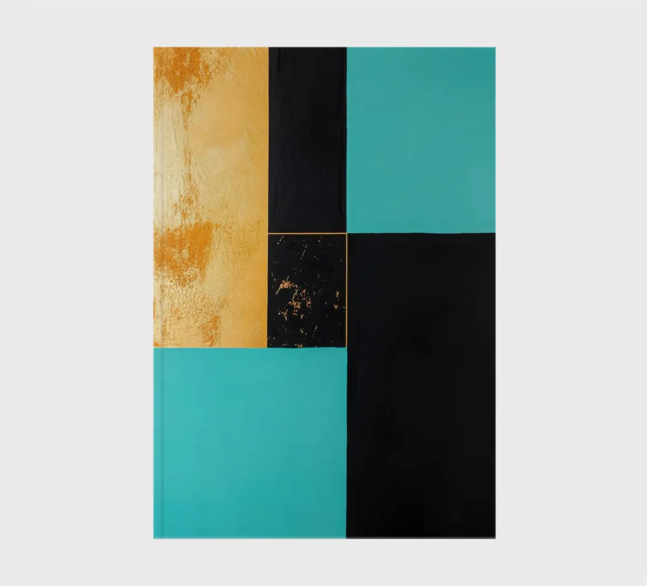 Three-colour composition with gold accent notebook by Niklas