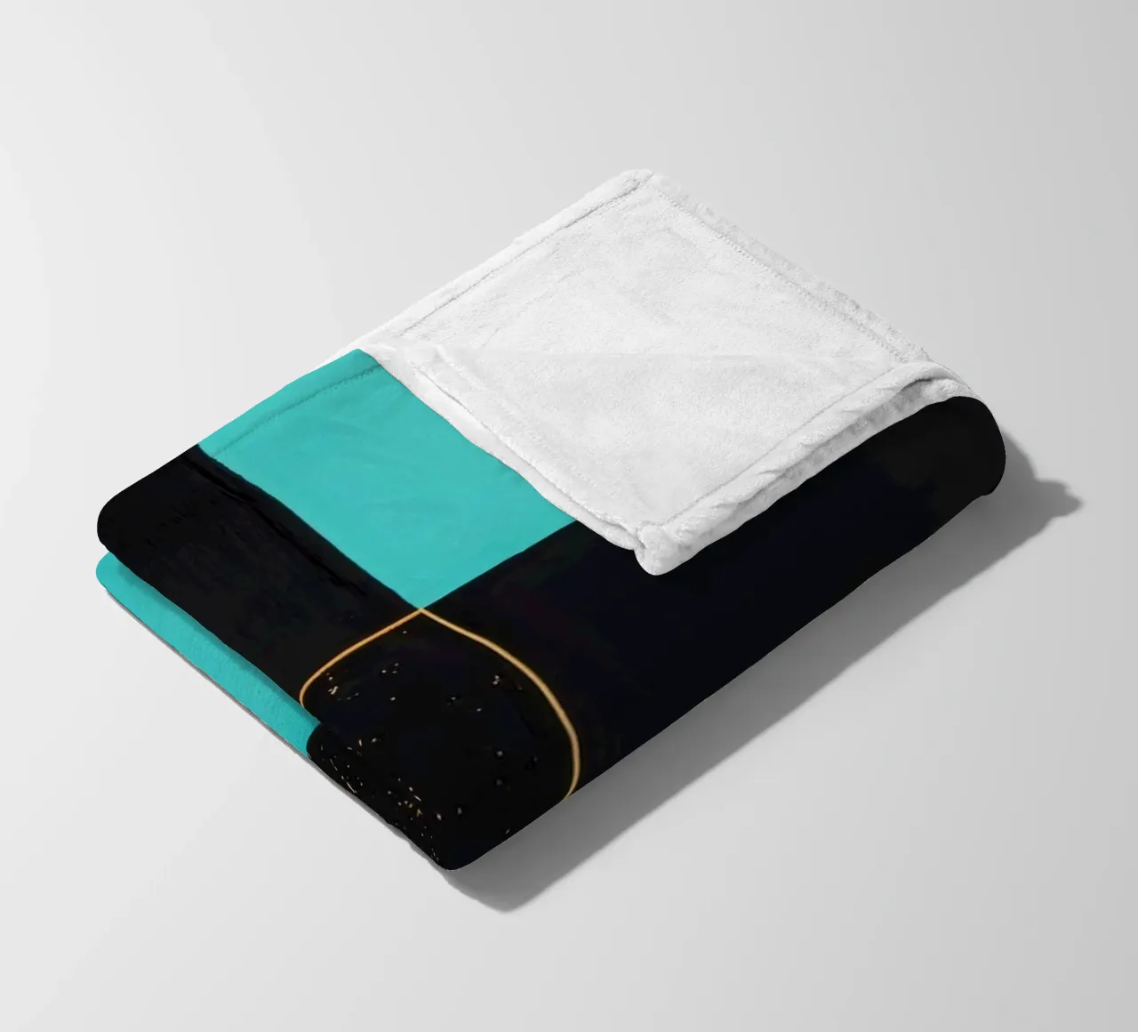 Composizione a tre colori con accenti dorati coperta in pile da Niklas