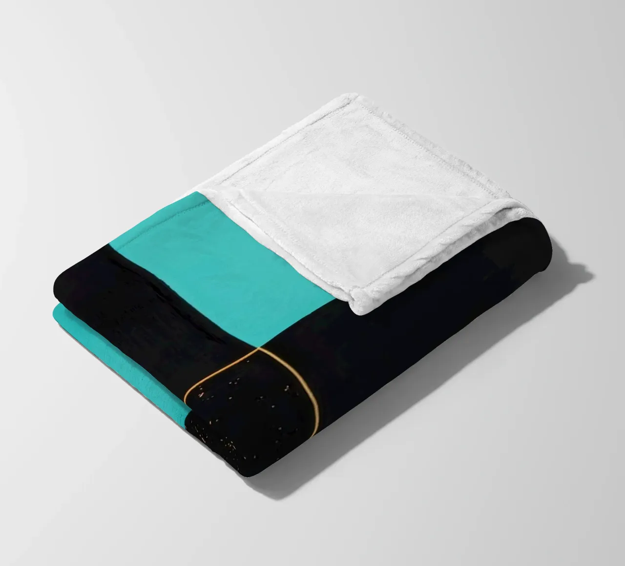 Composizione a tre colori con accenti dorati coperta in pile da Niklas