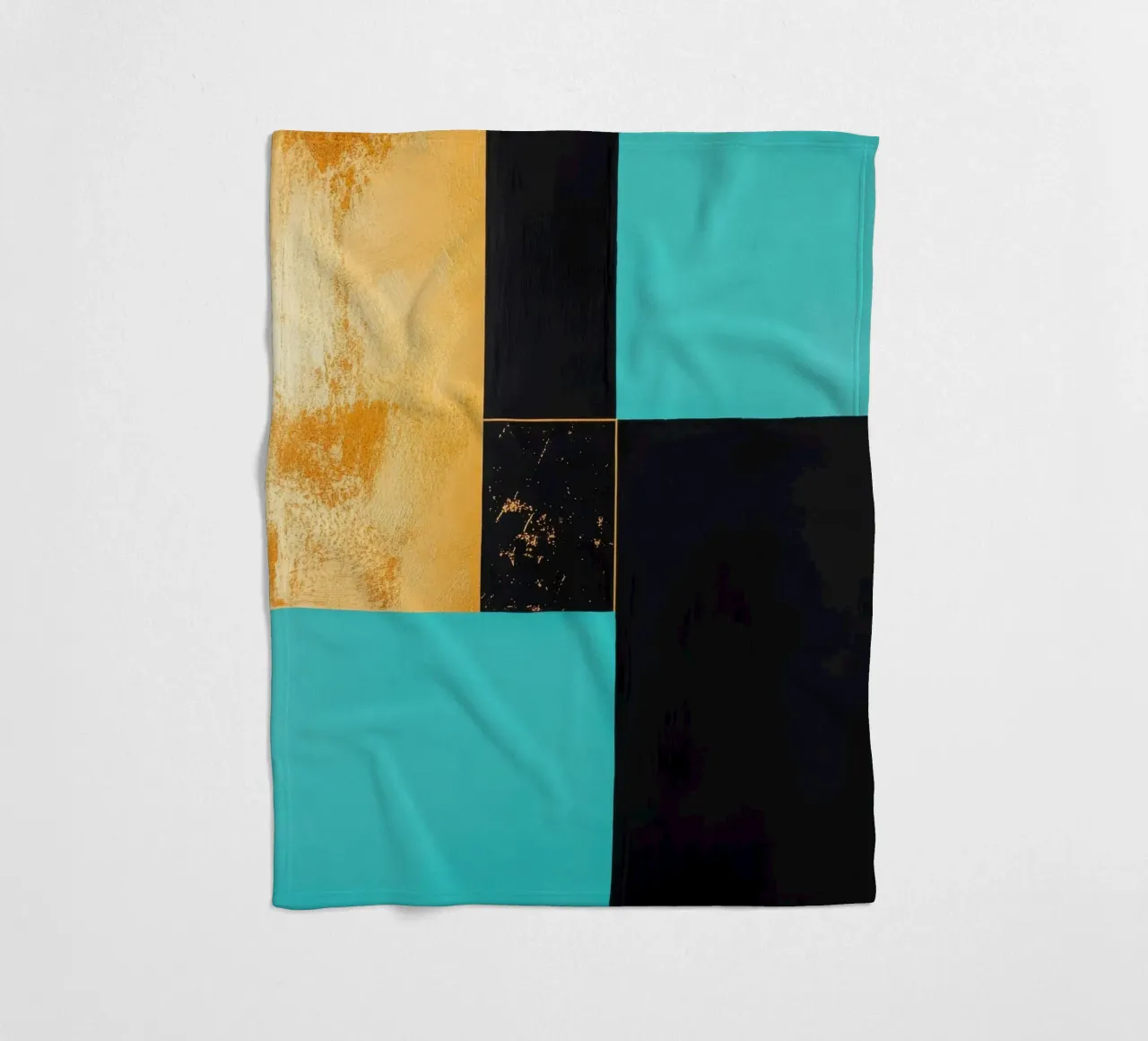 Composizione a tre colori con accenti dorati coperta in pile da Niklas