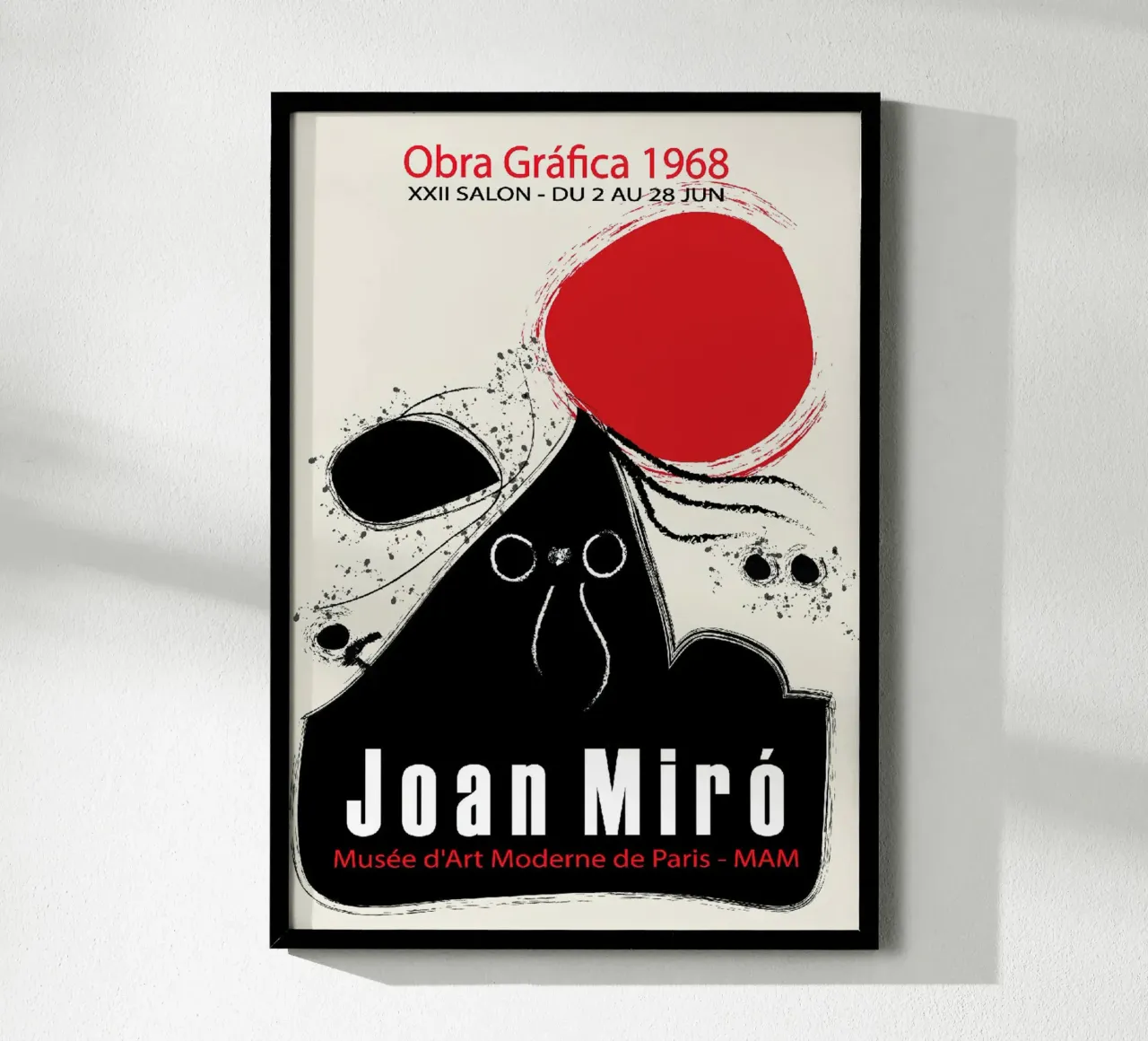Galleria Joan Miro Poster opera grafica 1968 poster con telaio in alluminio da Danielshop