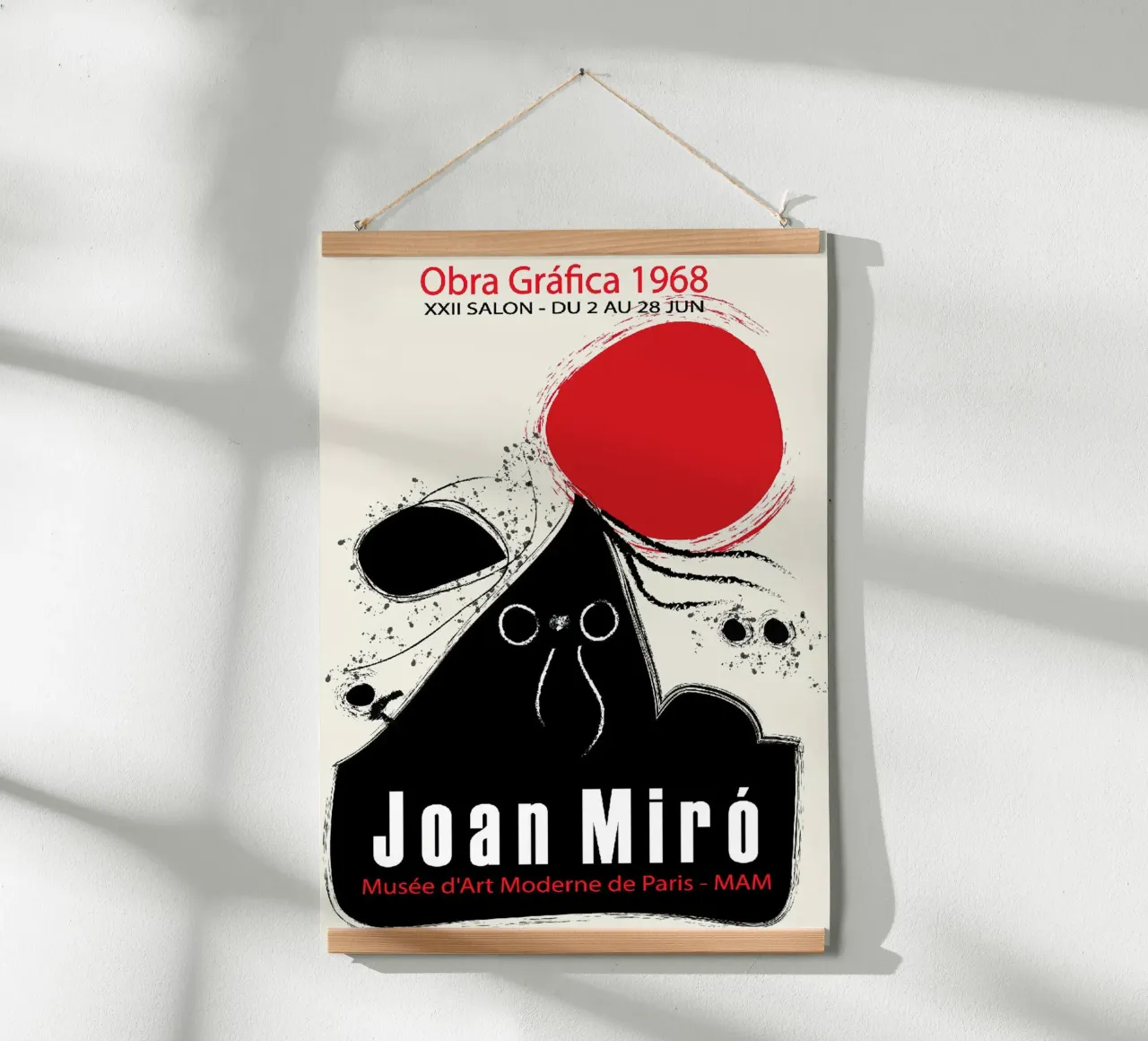 Galleria Joan Miro Poster opera grafica 1968 poster con telaio in alluminio da Danielshop