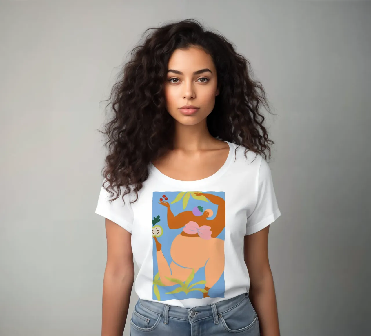 Fruity Run women's fitted t-shirt by Arty Guava