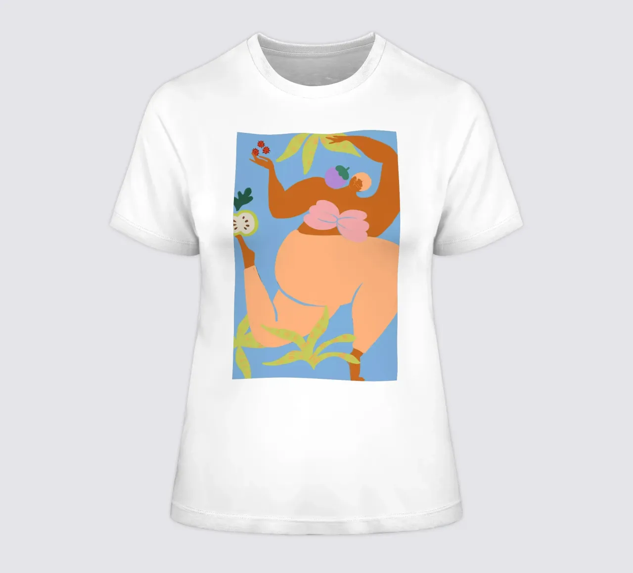 Fruity Run women's fitted t-shirt by Arty Guava