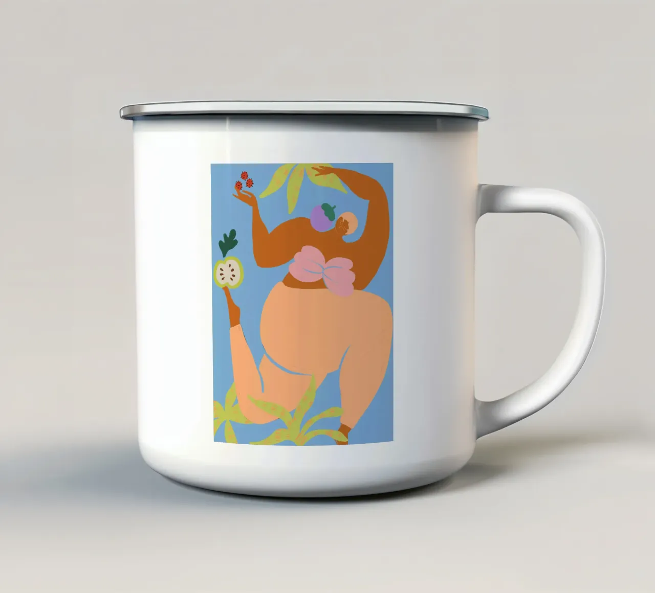 Fruity Run tazza in smalto da Arty Guava