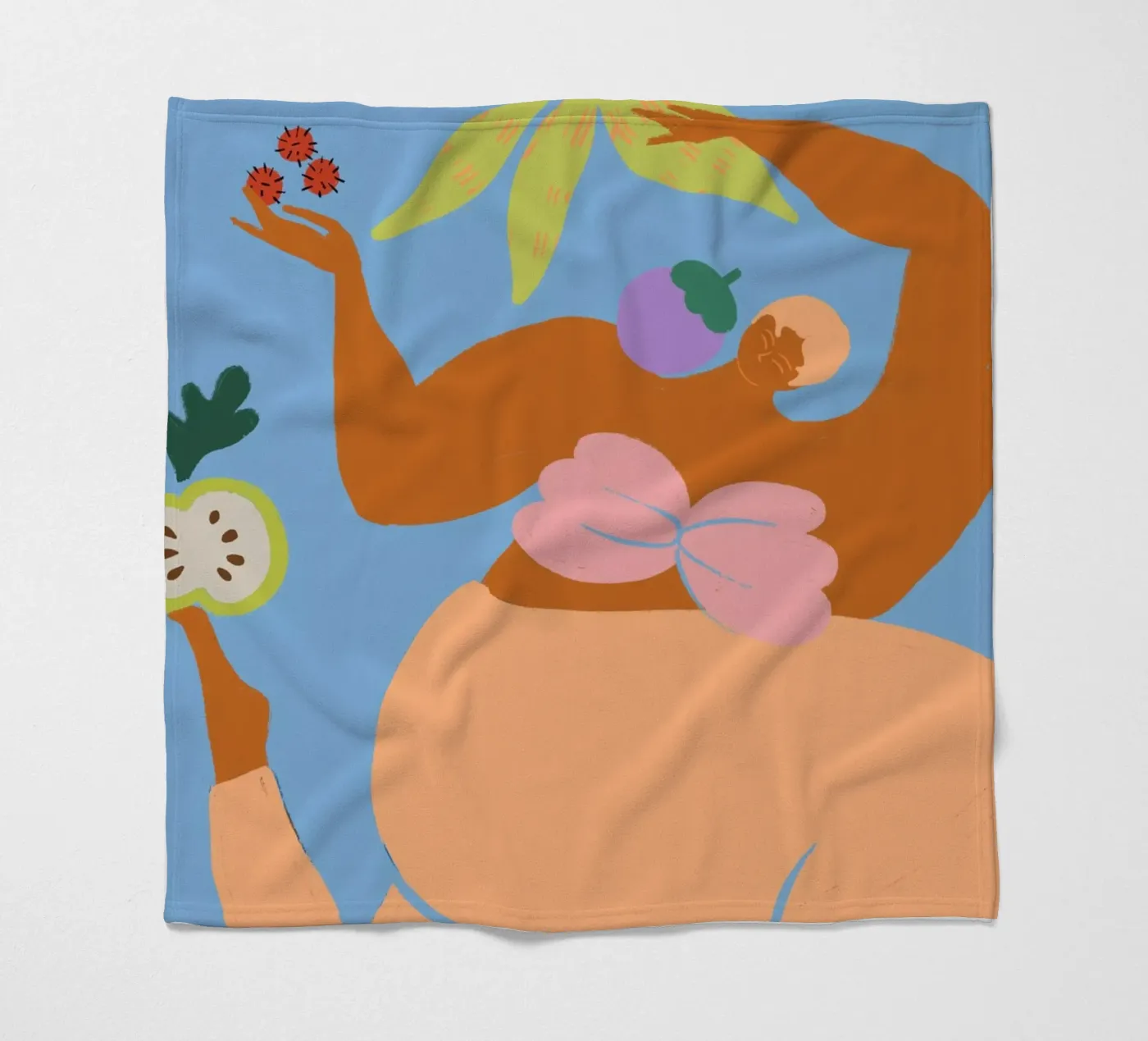 Fruity Run fleece blanket by Arty Guava