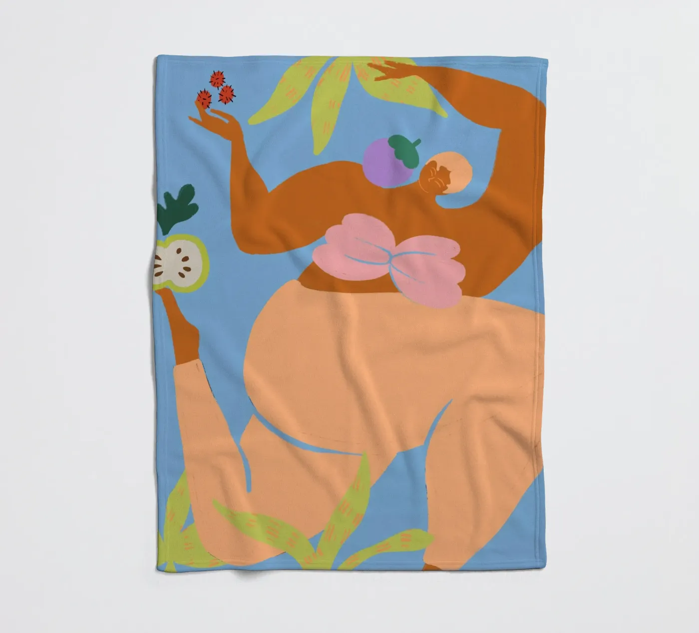 Fruity Run fleece blanket by Arty Guava