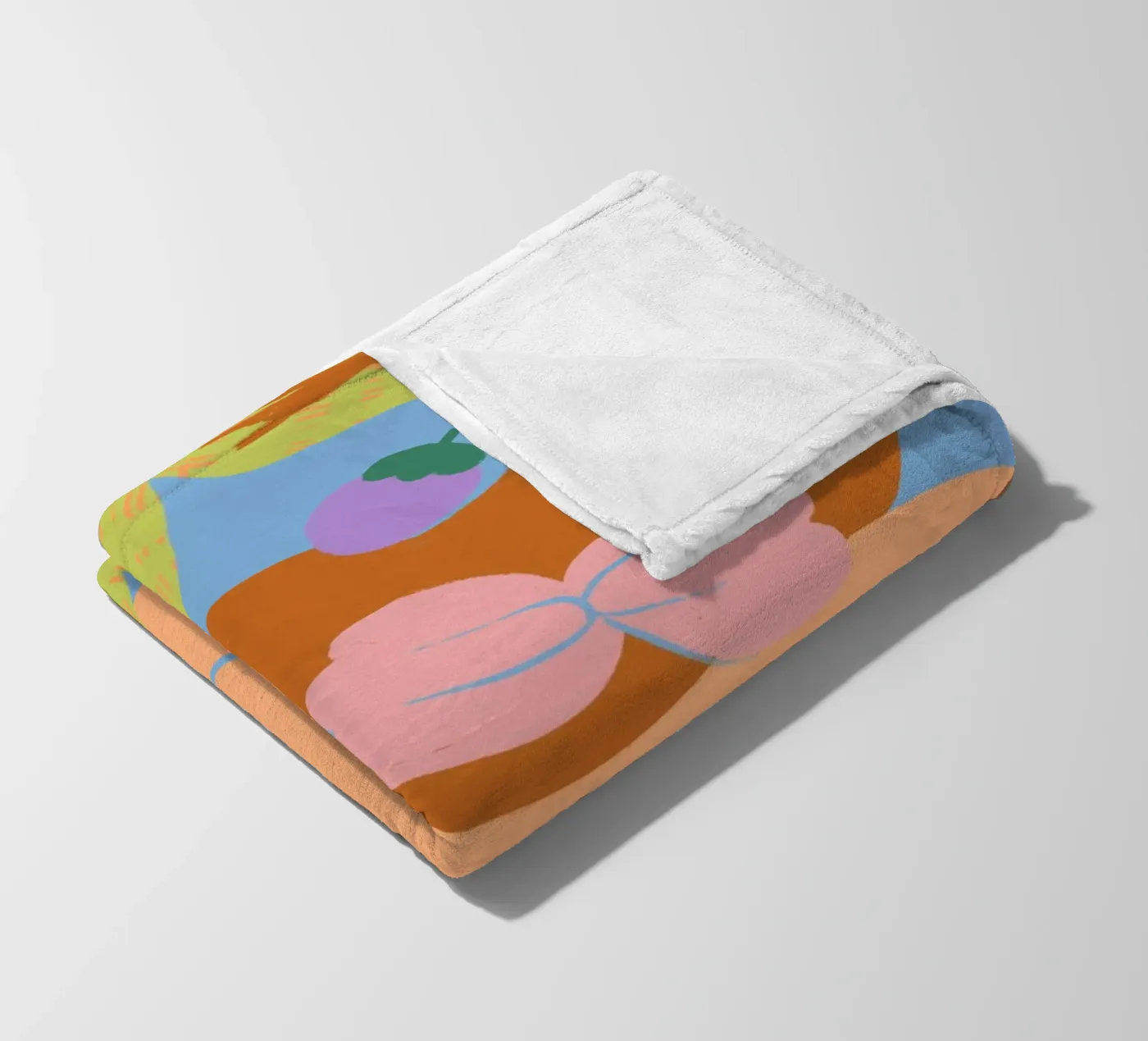 Fruity Run fleece blanket by Arty Guava