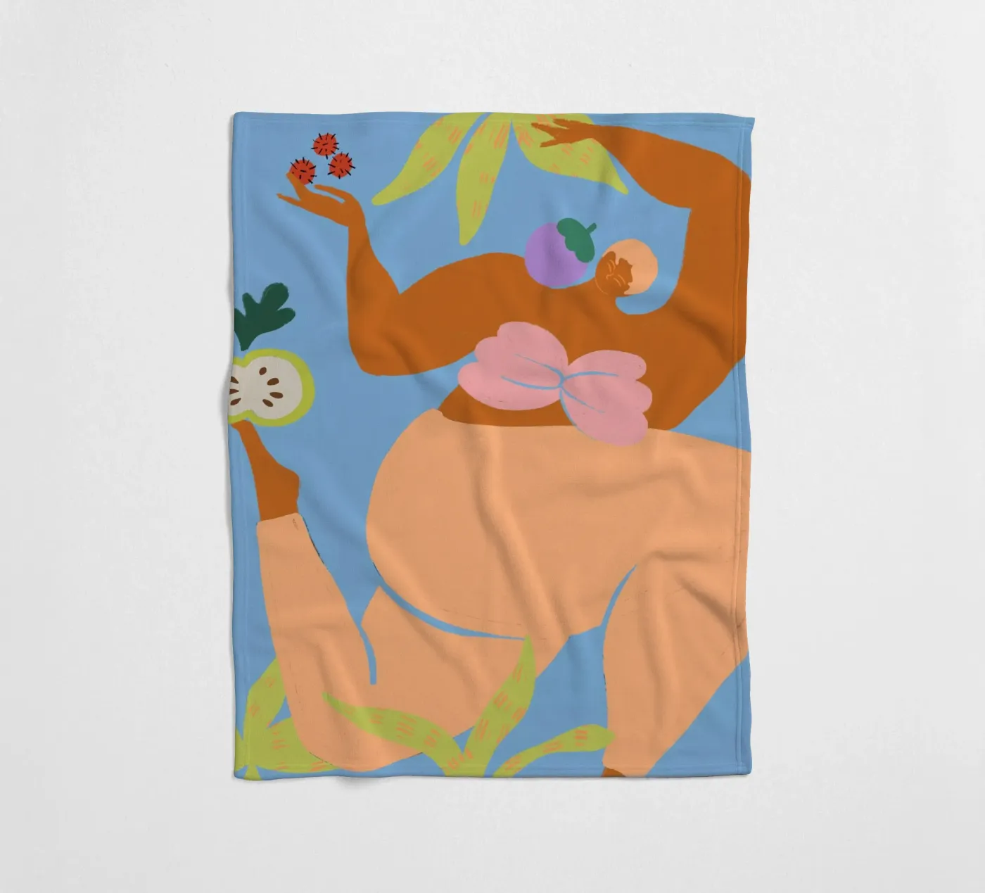 Fruity Run fleece blanket by Arty Guava