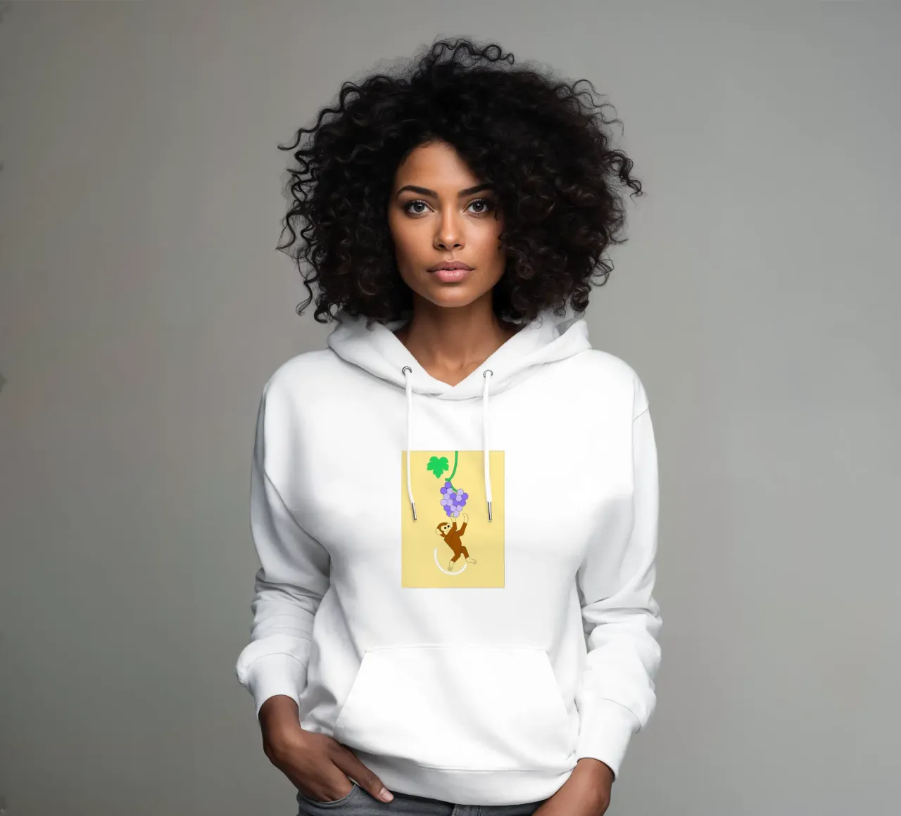 Affe und Weintrauben Hoodie von OUR SHOP
