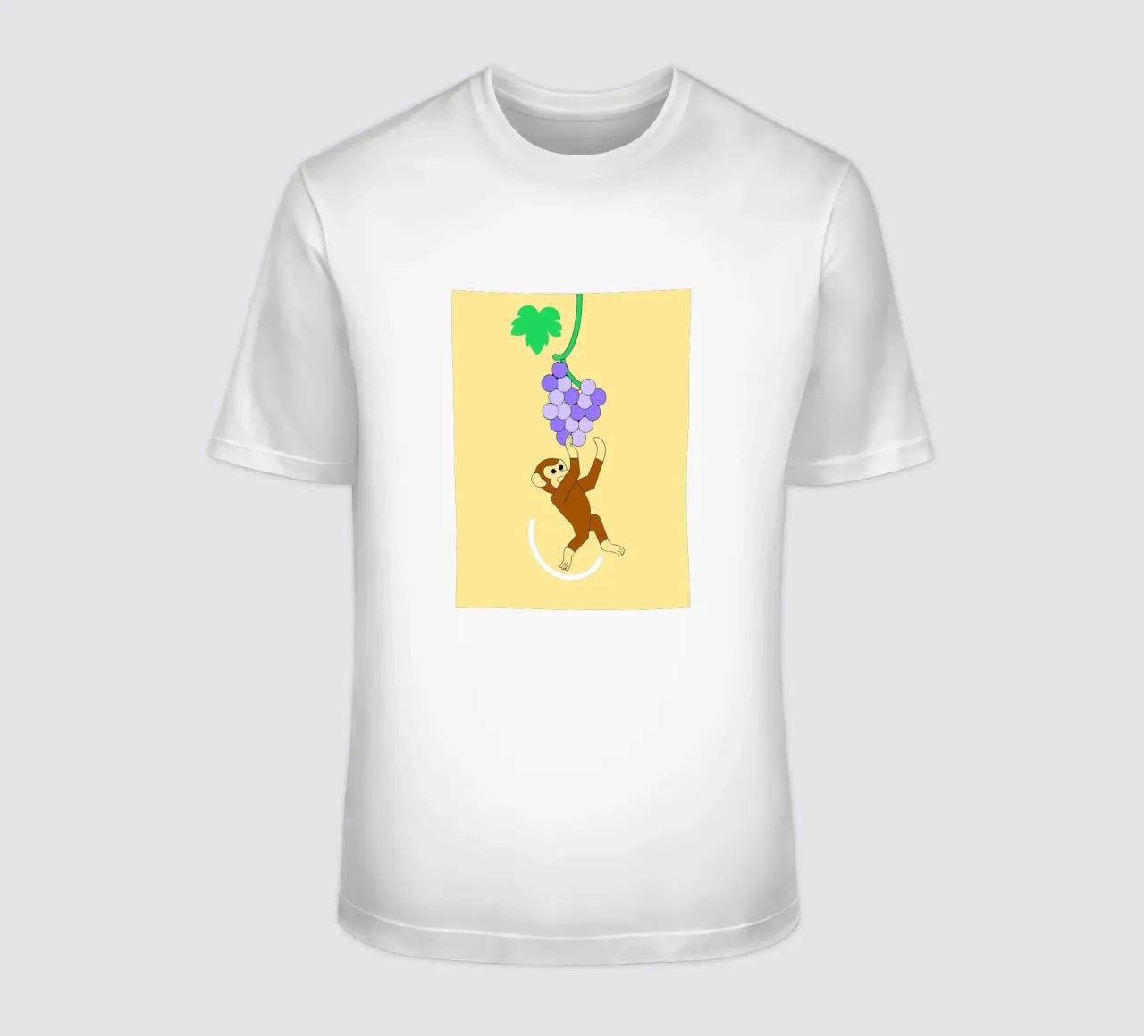 Scimmia e uva t-shirt da OUR SHOP