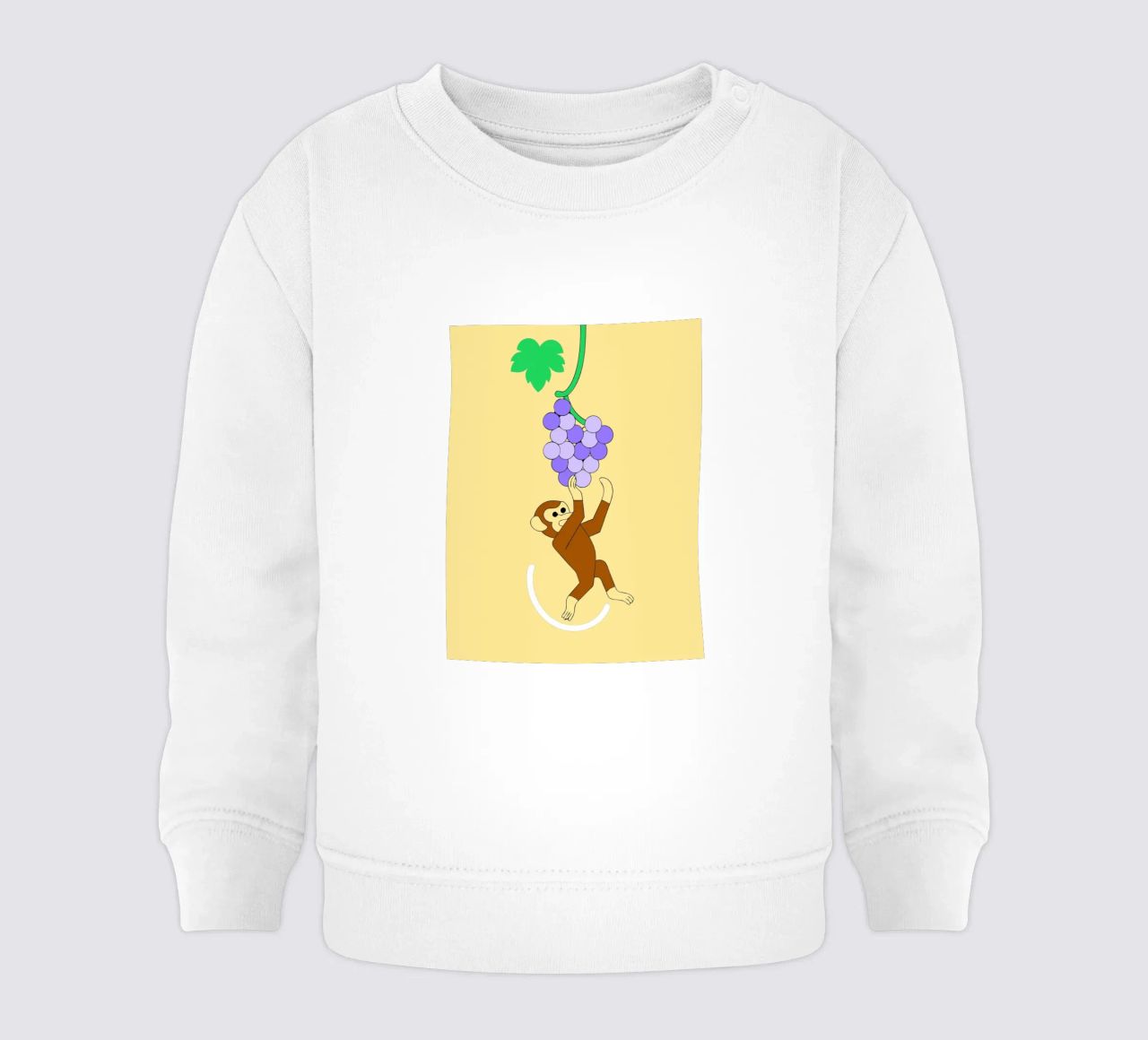 Scimmia e uva felpa neonato da OUR SHOP