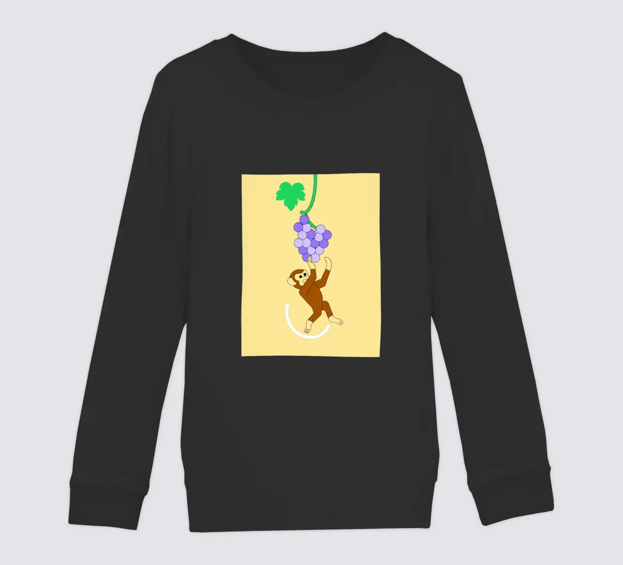 Scimmia e uva felpa bambino da OUR SHOP