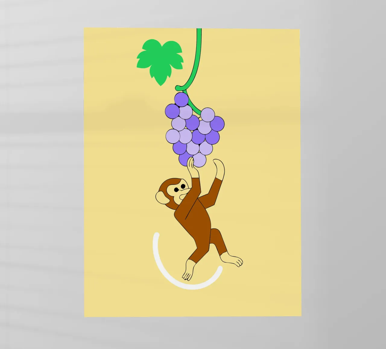 Scimmia e uva pellicola backlit da OUR SHOP