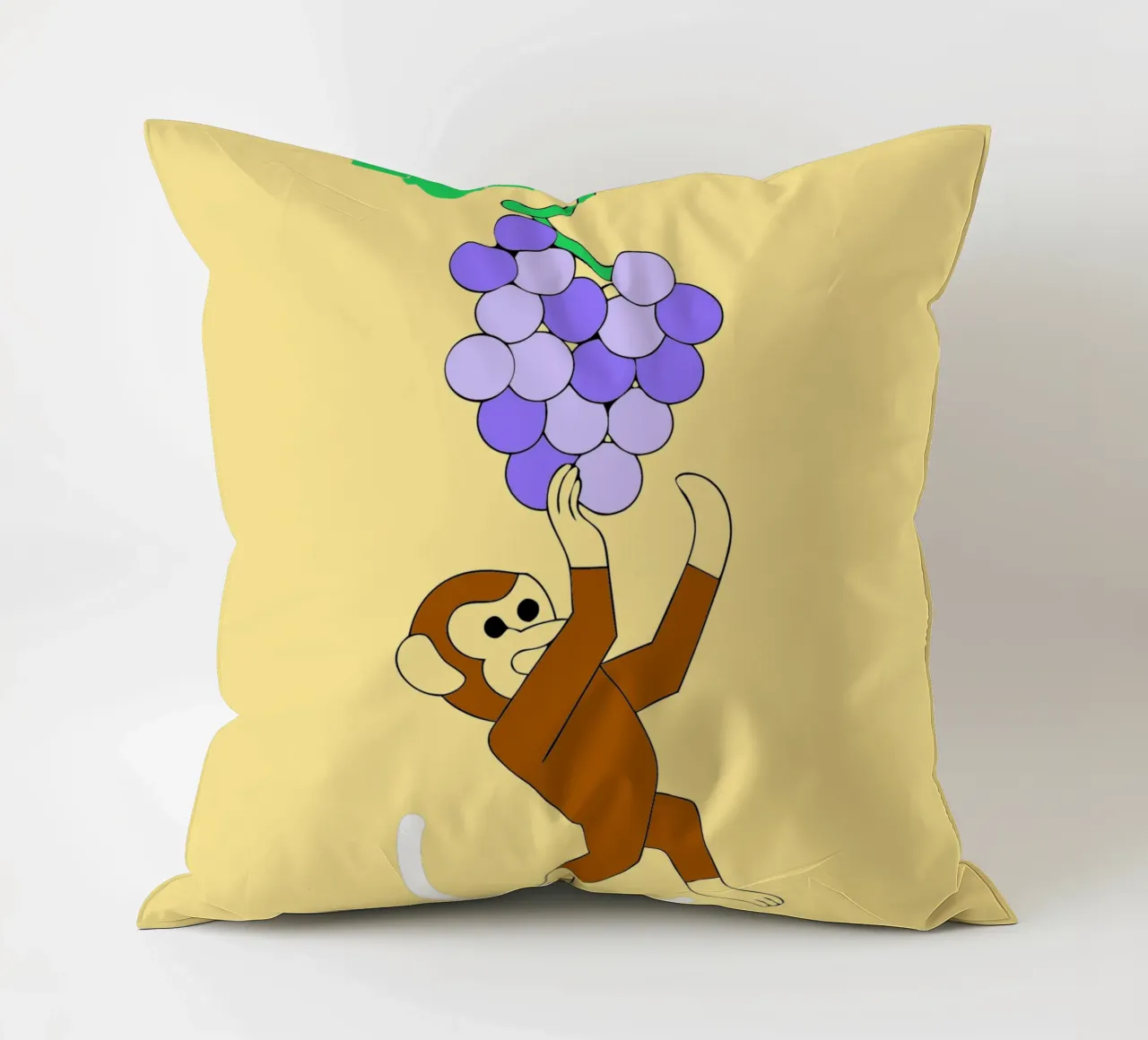 Scimmia e uva cuscino da OUR SHOP