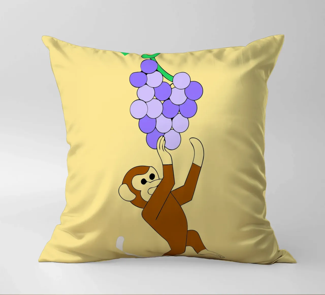 Scimmia e uva cuscino da OUR SHOP