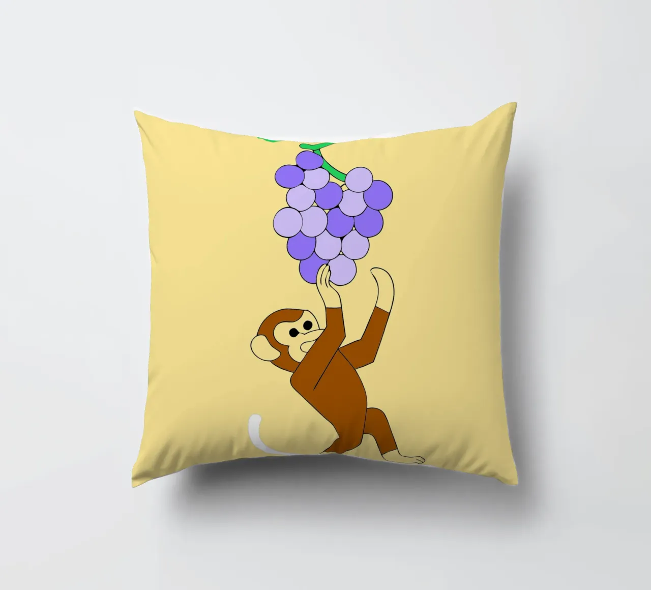 Scimmia e uva cuscino da OUR SHOP