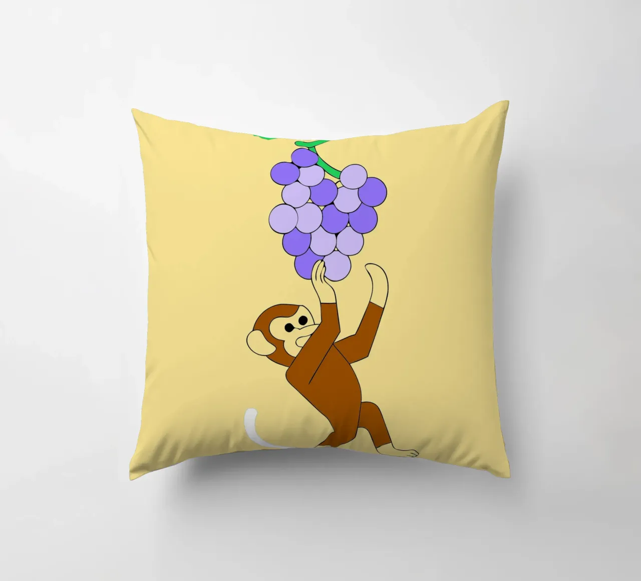 Scimmia e uva cuscino da OUR SHOP