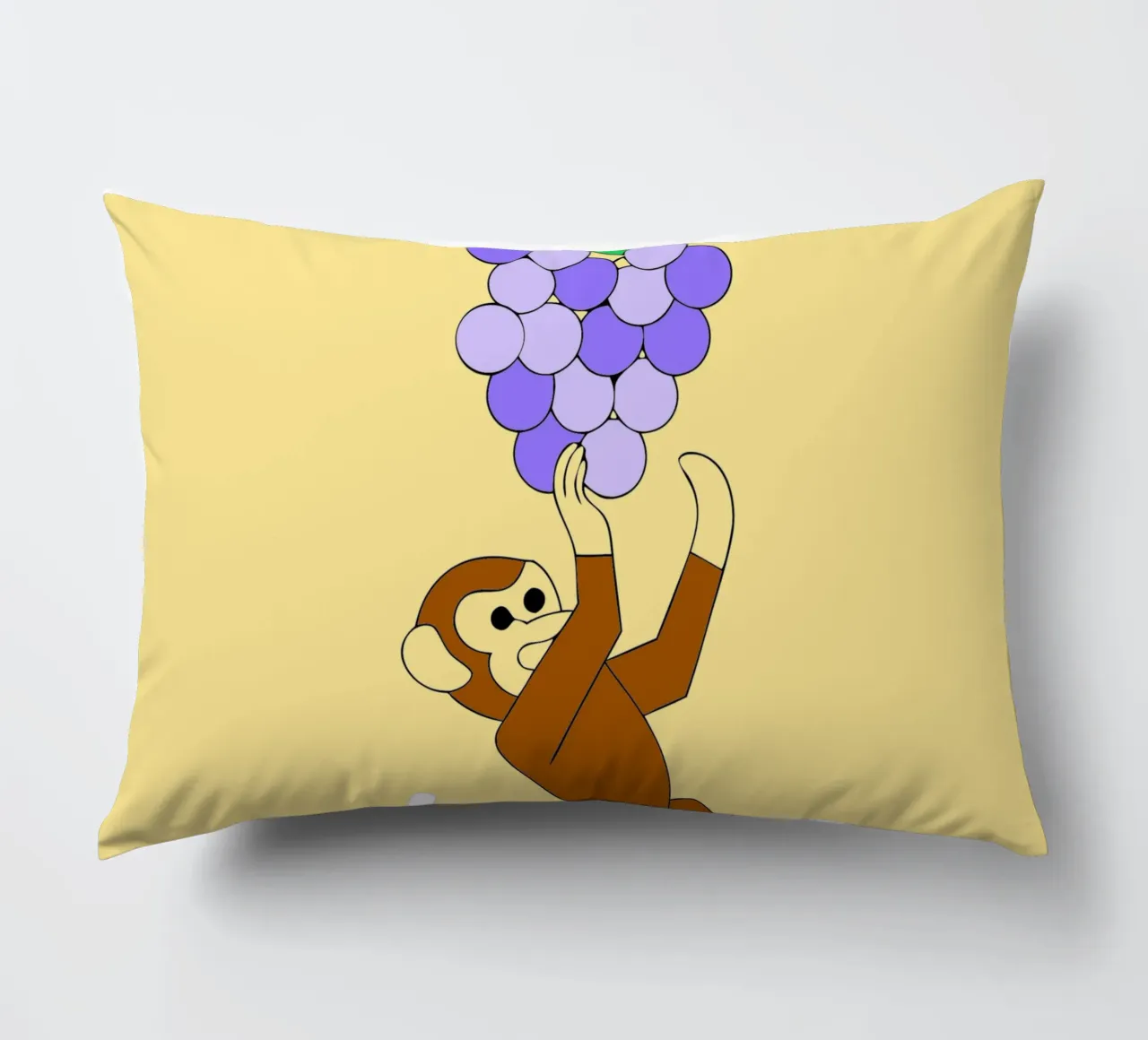 Scimmia e uva cuscino da OUR SHOP