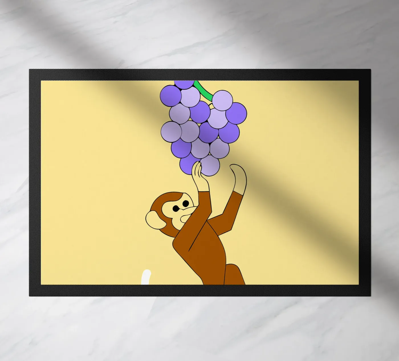 Monkey and Grapes doormat by OUR SHOP