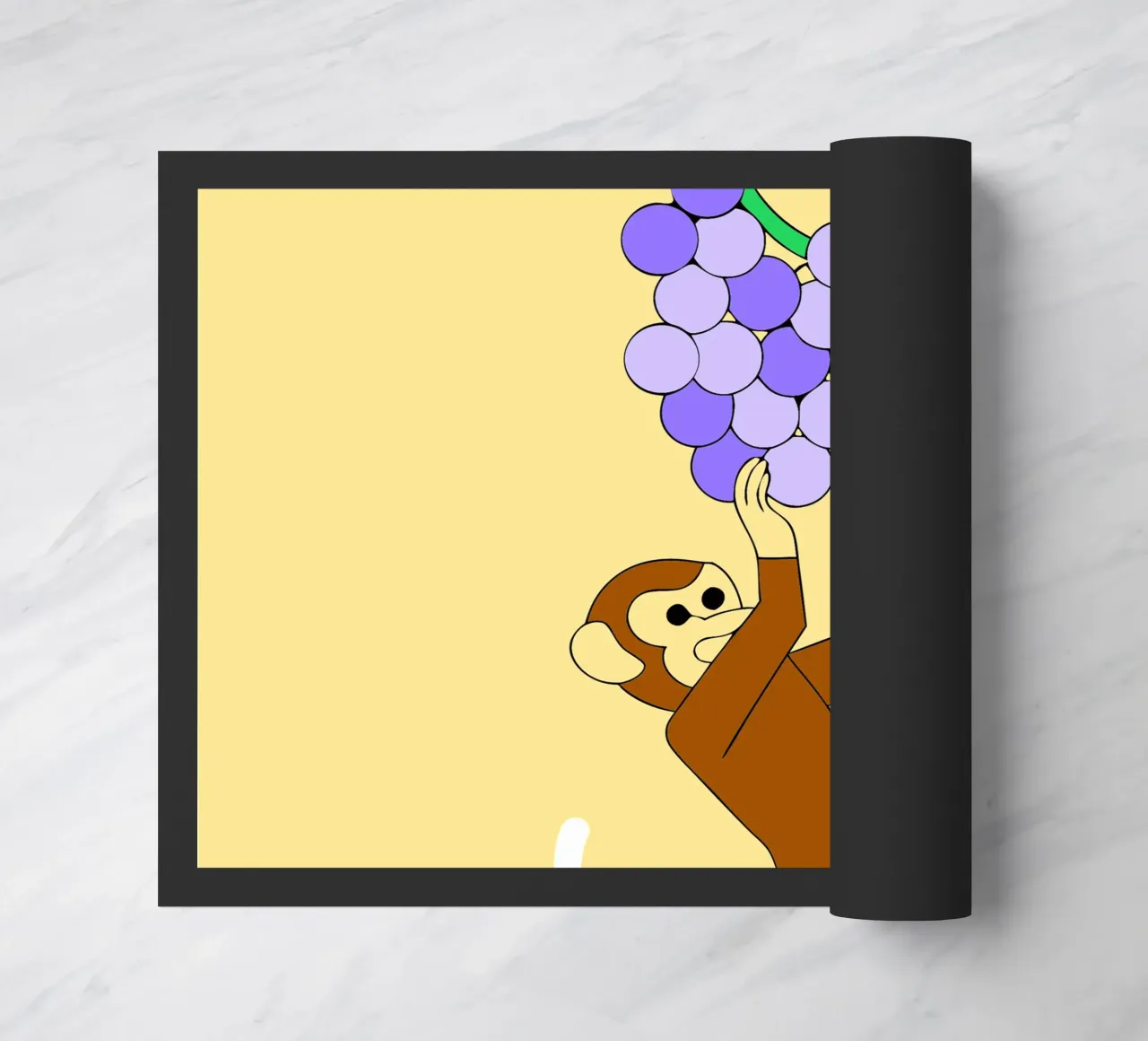 Scimmia e uva zerbino da OUR SHOP