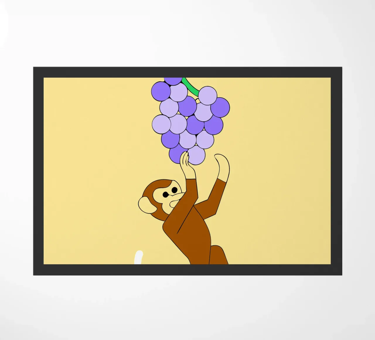 Scimmia e uva zerbino da OUR SHOP