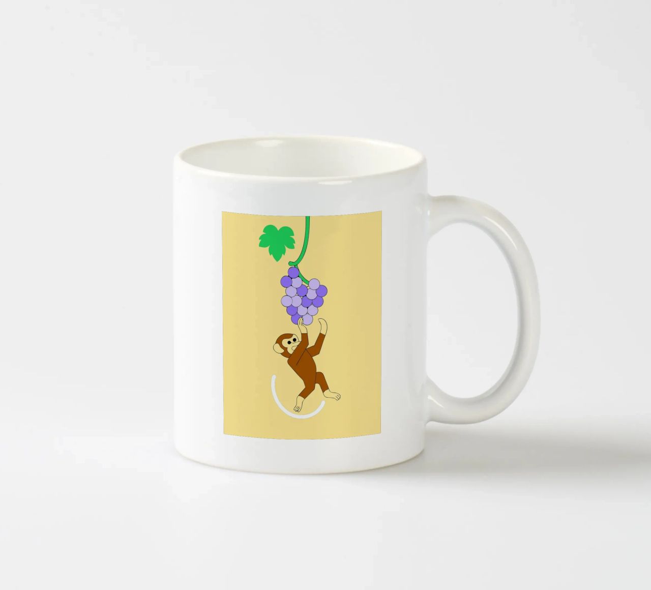 Scimmia e uva tazza in ceramica da OUR SHOP