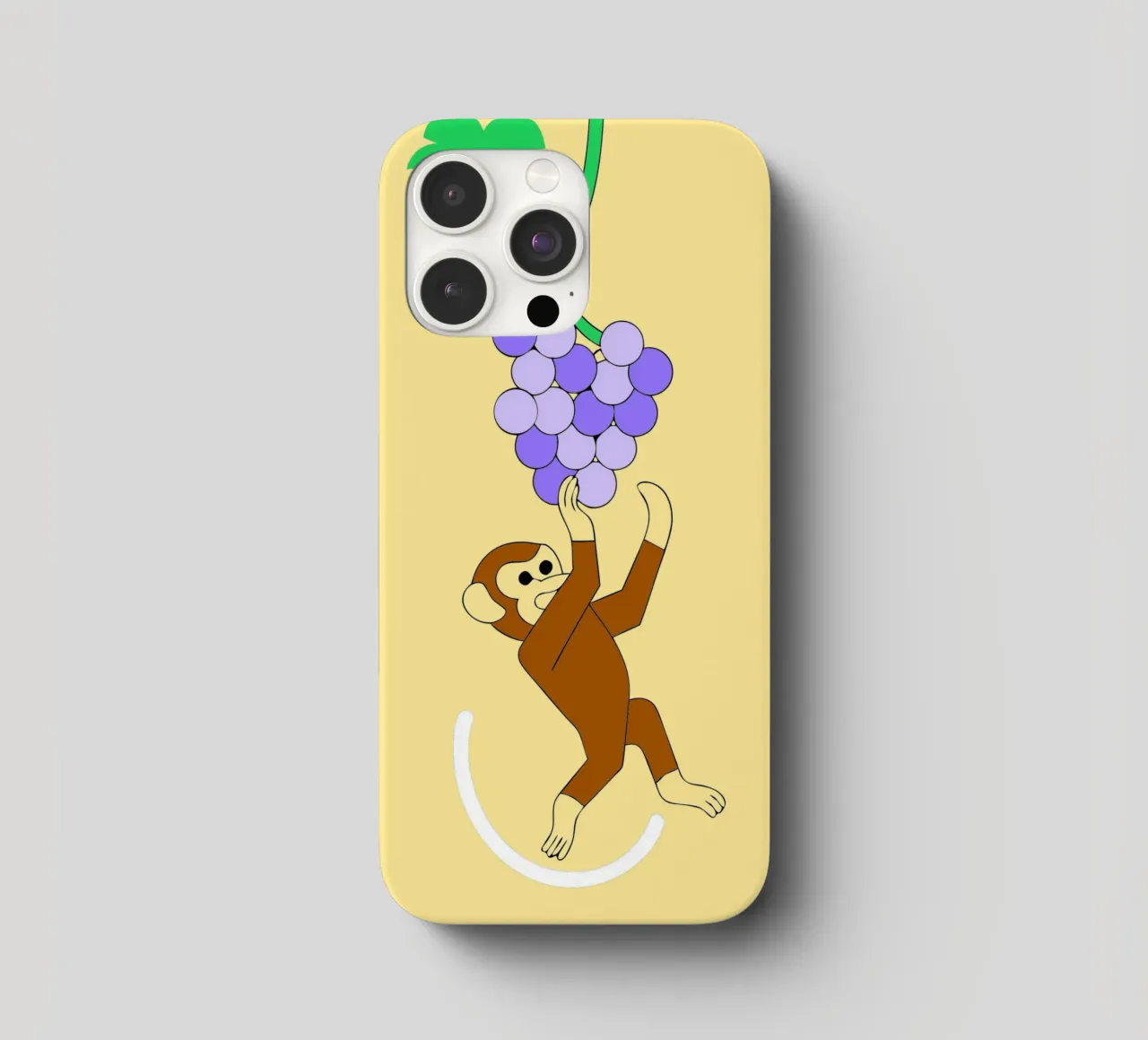 Scimmia e uva cover iphone da OUR SHOP