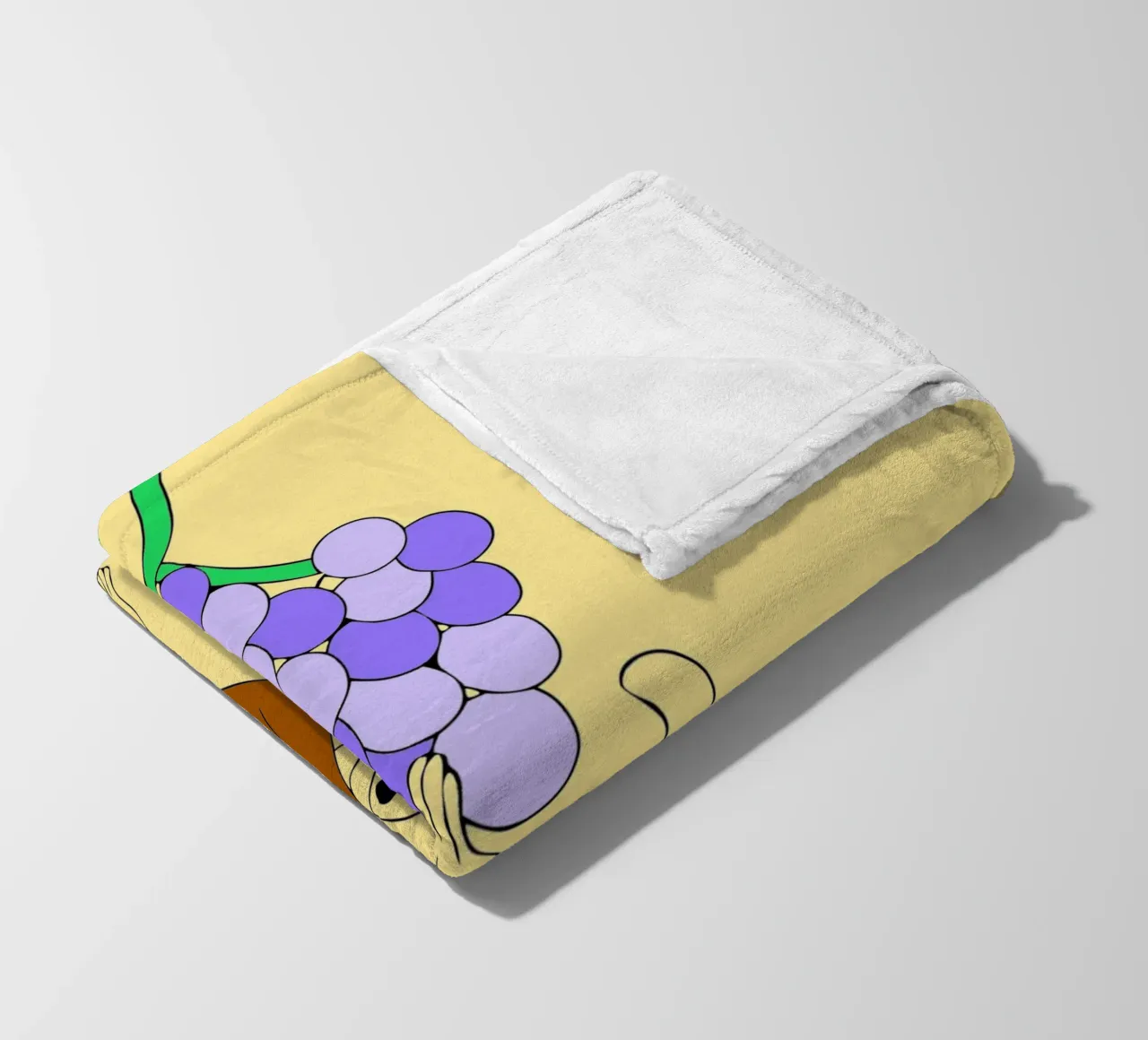 Scimmia e uva coperta in pile da OUR SHOP