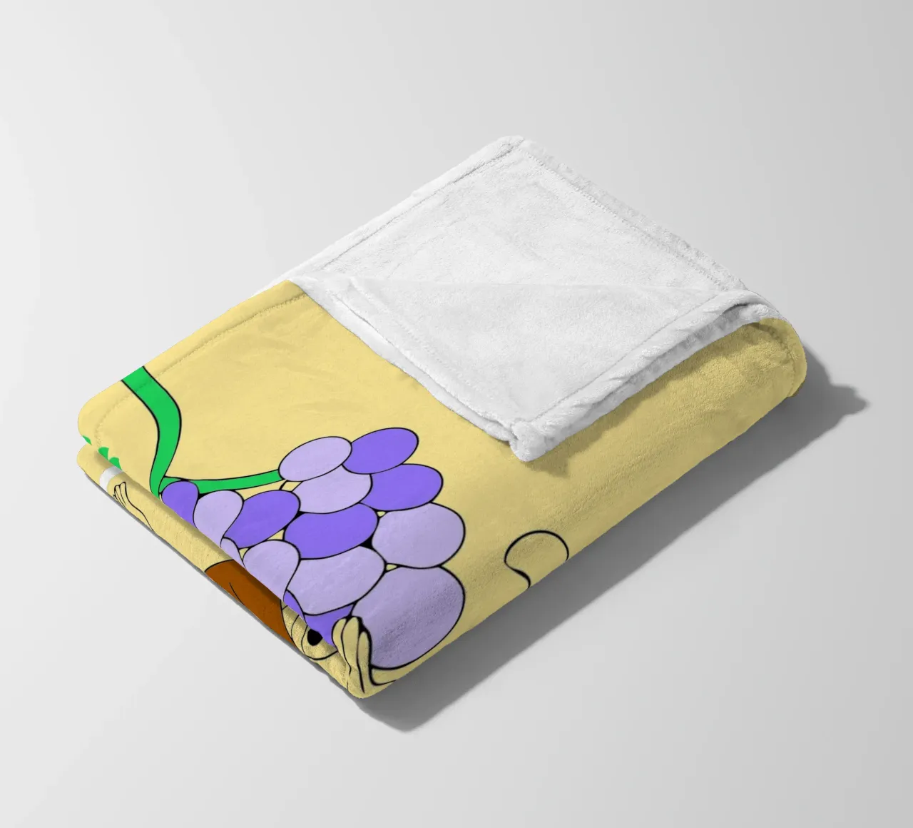 Scimmia e uva coperta in pile da OUR SHOP