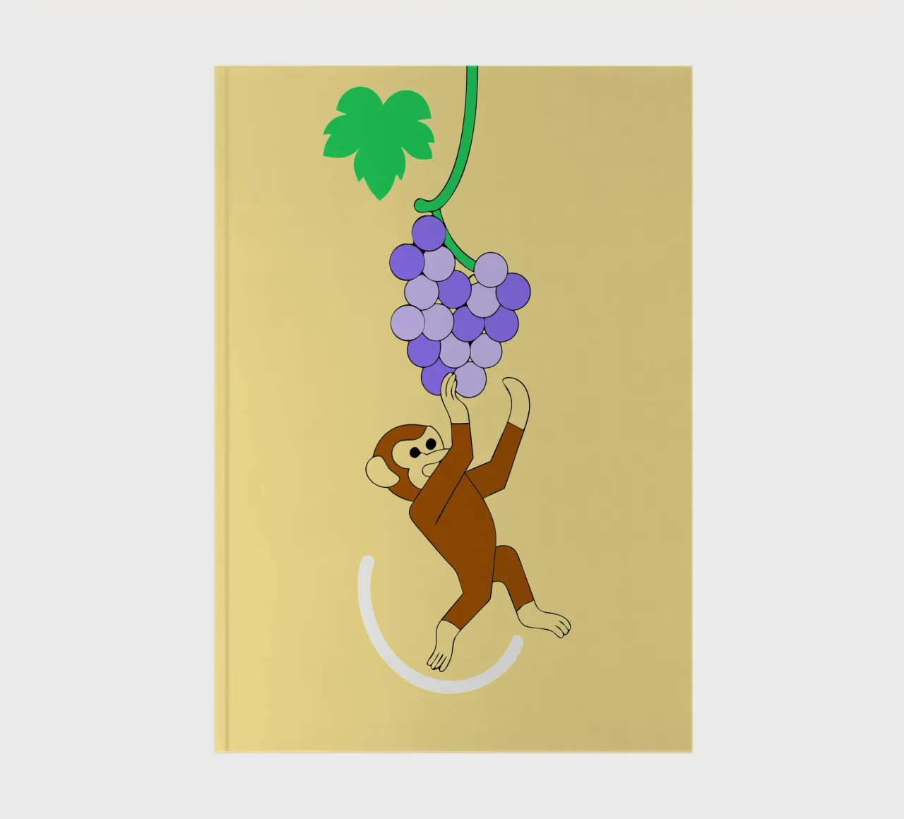 Monkey and Grapes notebook by OUR SHOP