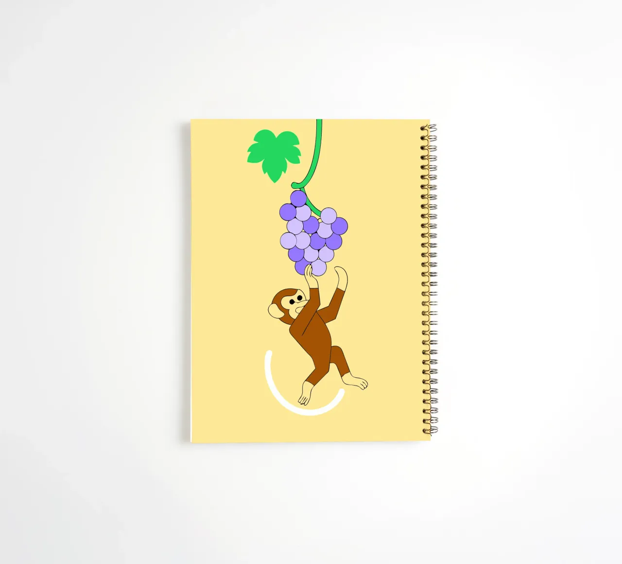 Scimmia e uva diario ad anelli da OUR SHOP