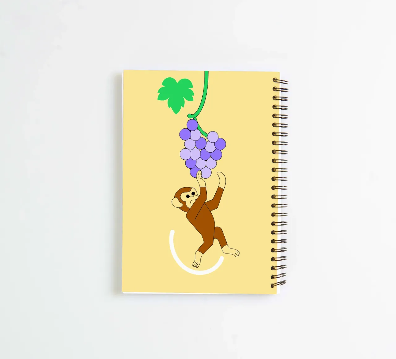 Scimmia e uva diario ad anelli da OUR SHOP