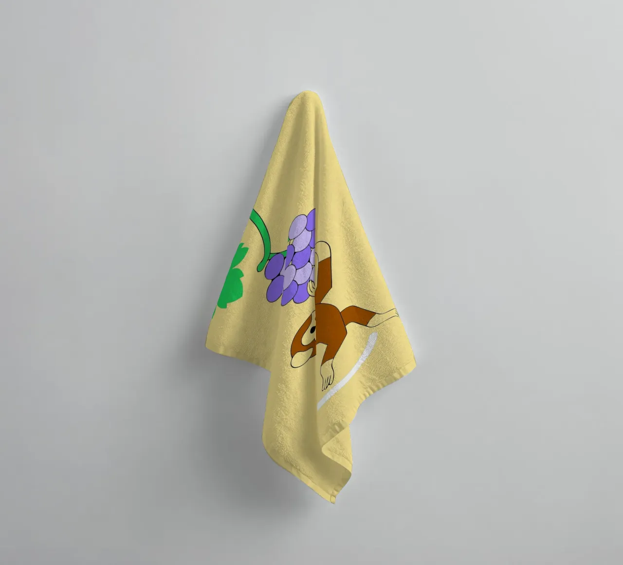 Scimmia e uva asciugamano da bagno da OUR SHOP