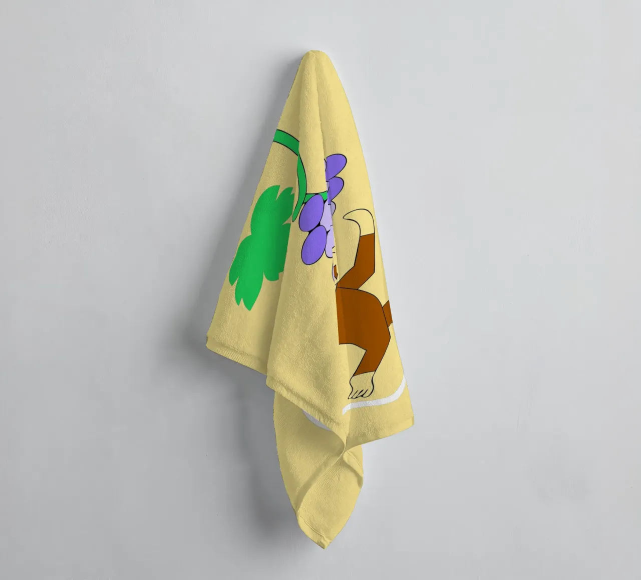 Scimmia e uva asciugamano da bagno da OUR SHOP