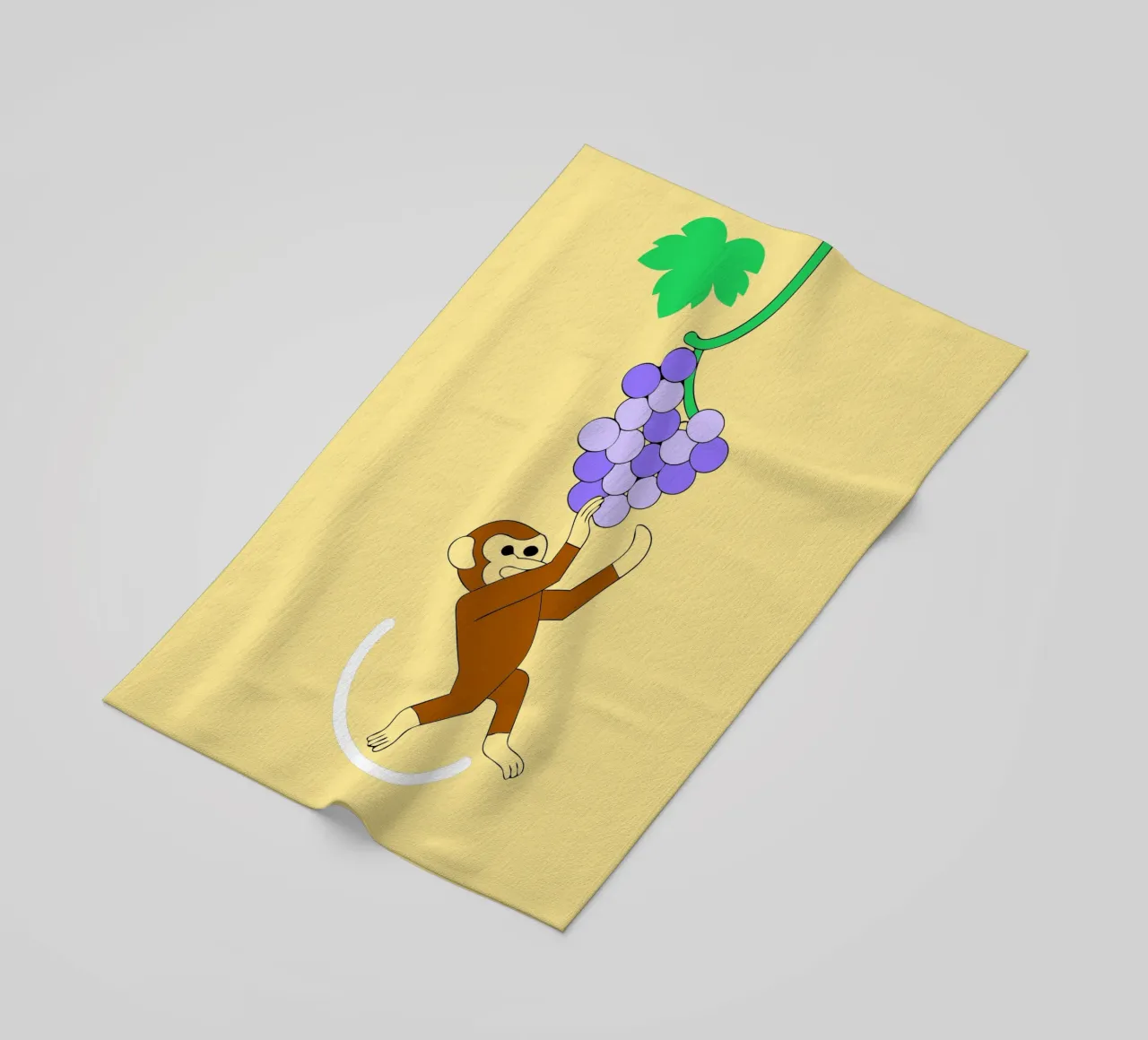 Scimmia e uva telo mare da OUR SHOP