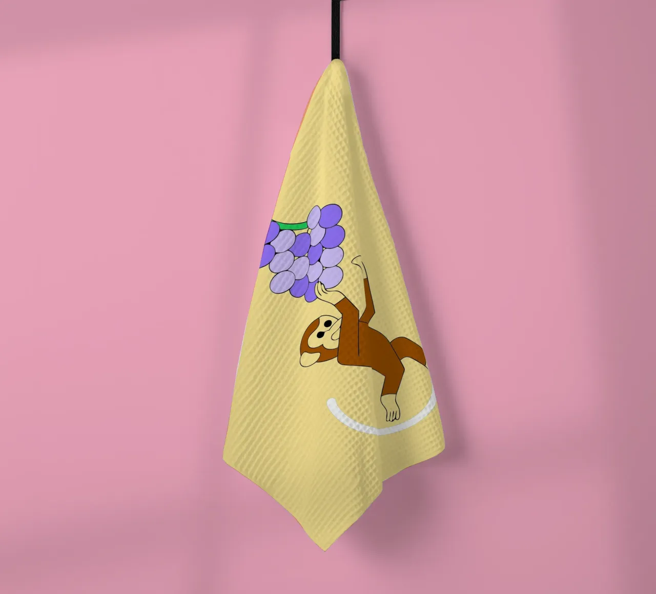 Scimmia e uva canovaccio da cucina da OUR SHOP