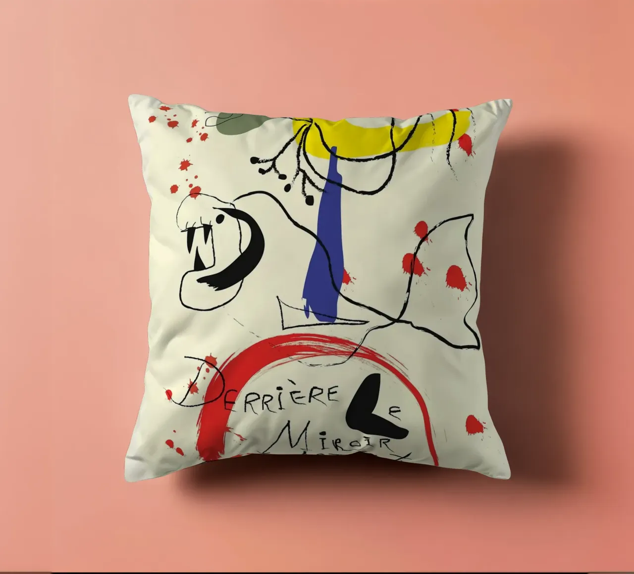 joan miro derriere miroir cuscino da Danielshop