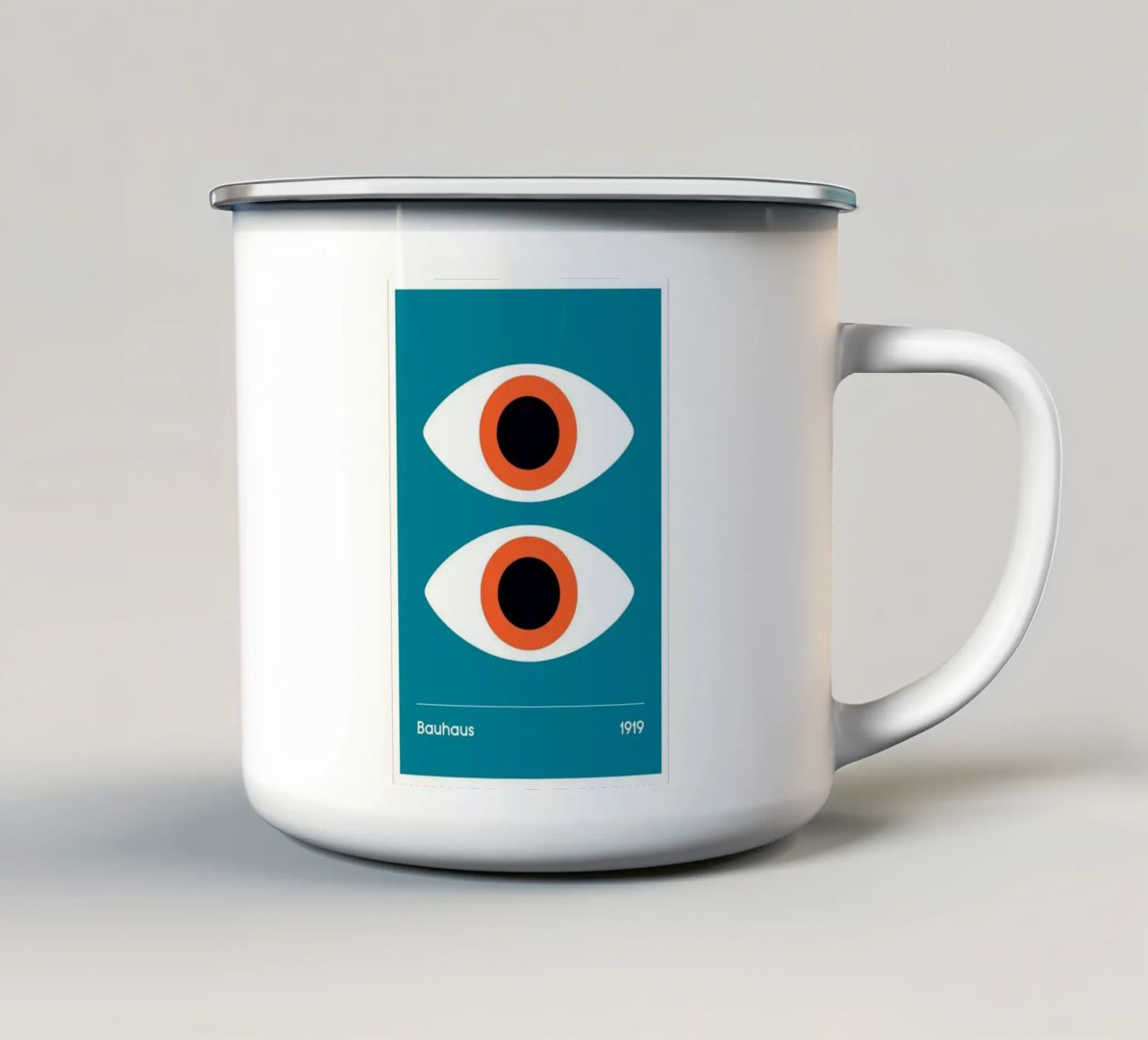 Due occhi blu tazza in smalto da Martins shop