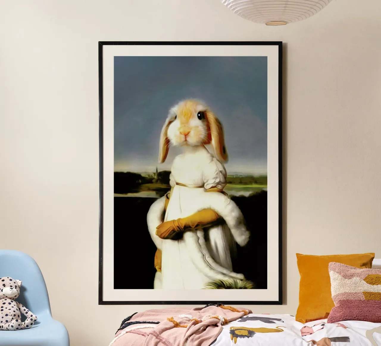 Dominiqe poster con telaio in legno da Tein Lucasson