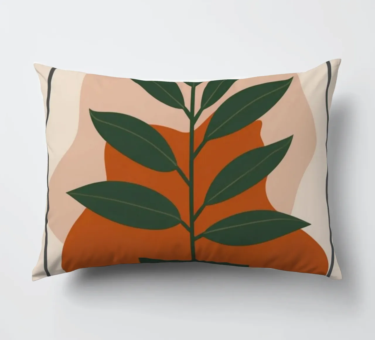Deep Breath and Keep Going Botanical Art Print decorative cushion by inspirational quote