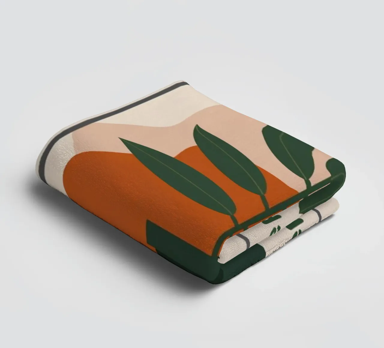 Deep Breath and Keep Going Botanical Art Print towel by inspirational quote