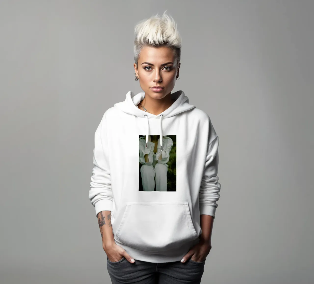 Buttons hoodie by Chris Abatzis