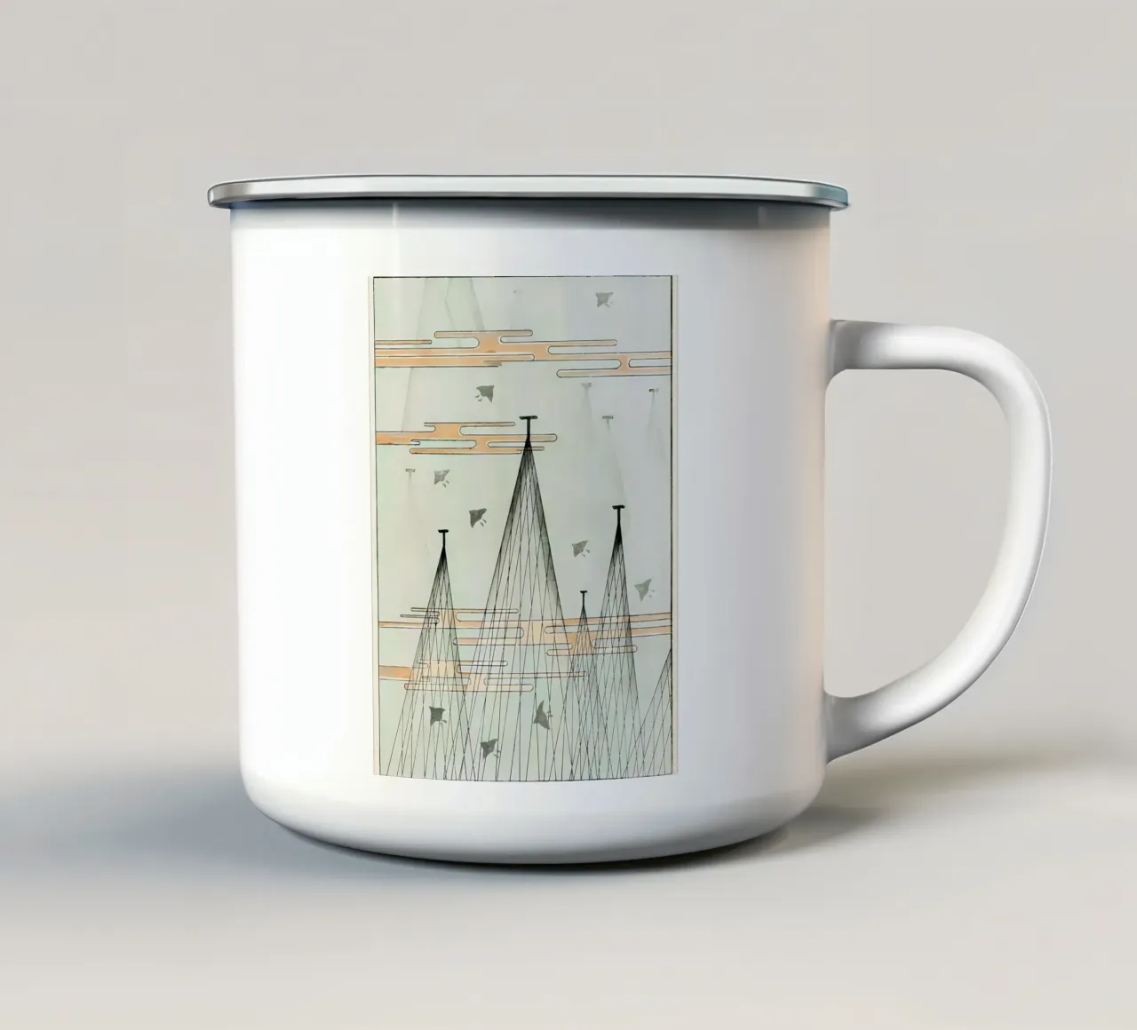 watanabe enamel mug by Kumasama