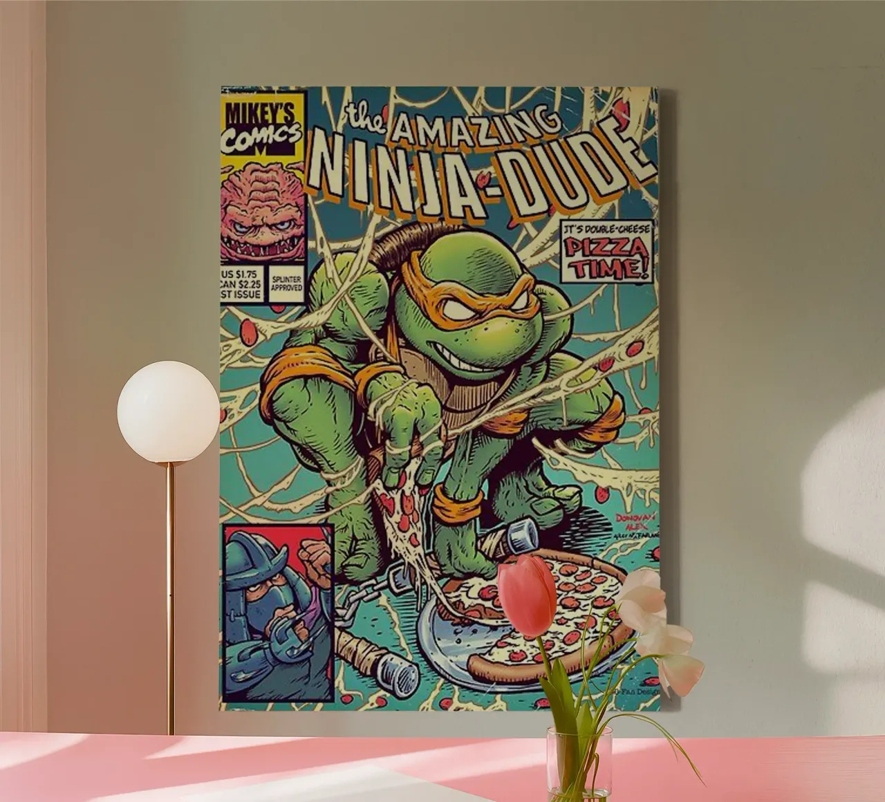 Amico Ninja tela con Cornice a cassetta da Martin studio