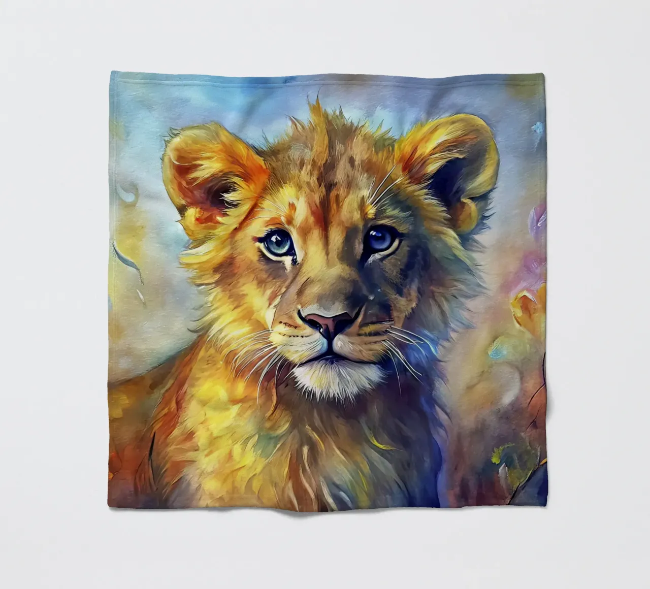 Leone coperta in pile da 🎨 Point and Art
